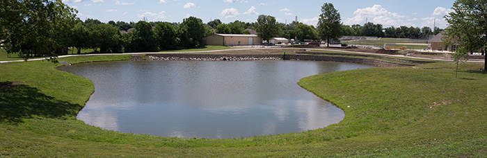 cost of dredging a detention pond?